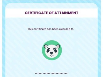 Goals Certificate - Voca Quest Printable