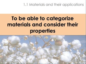 Materials and their properties (AQA Alevel) lesson and resources