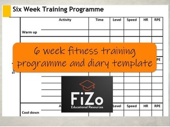 6 week fitness training prog template