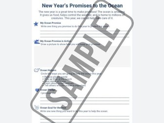 New Year's Promises to the Ocean