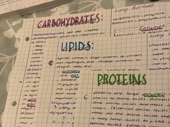 A-level Biology Notes - Molecules