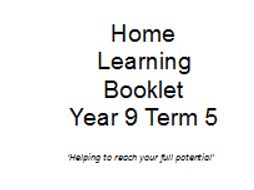 year 9 homework booklet
