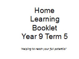 Year 9 Termly Homework Booklets