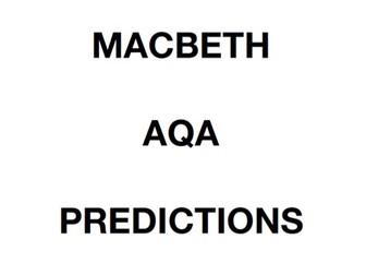 2026 GCSE Macbeth AQA Practice Questions