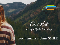 One Art By Elizabeth Bishop Smile Analysis Points Teaching