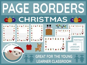 Christmas-Themed Page Borders