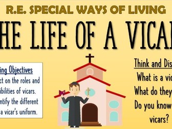 KS1 RE - The Life of a Vicar!