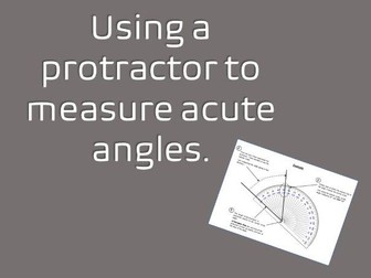 How to use a protractor correctly to measure an acute angle
