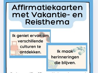Reis Affirmatiekaarten | Set van 15
