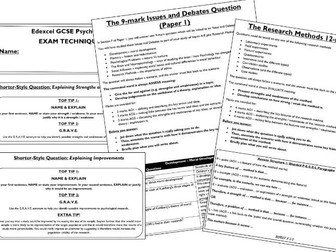Edexcel GCSE Psychology Revision & Exam Technique