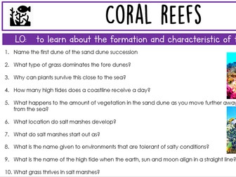 Edexcel IGCSE Coasts SOW