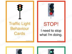 Traffic Light Behaviour Cards (First Person) | Teaching Resources