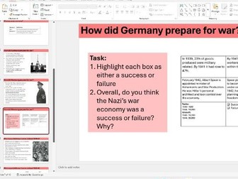 OCR B GCSE History lesson 12-how did WW2 impact German lives 1939-42