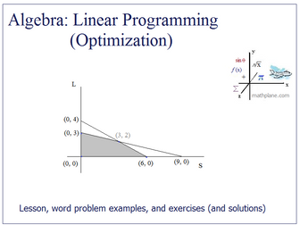 Algebra: Linear Programming (Optimization)