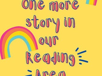 Rainbow Reading Area Poster