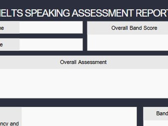 IELTS SPEAKING ASSESSMENT REPORT