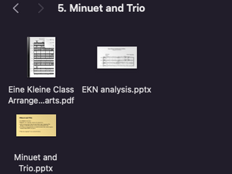 GCSE Eduqas Music - Minuet and Trio
