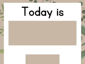 Date/Weather/Season Interactive Display