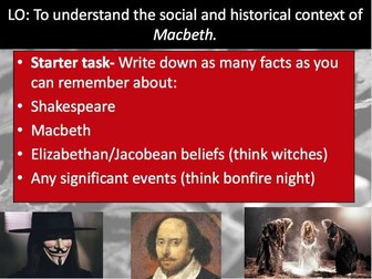 Macbeth Context