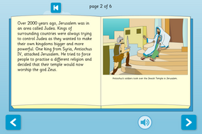 Hanukkah Interactive Information Book - Reading Level A - Hanukkah KS1