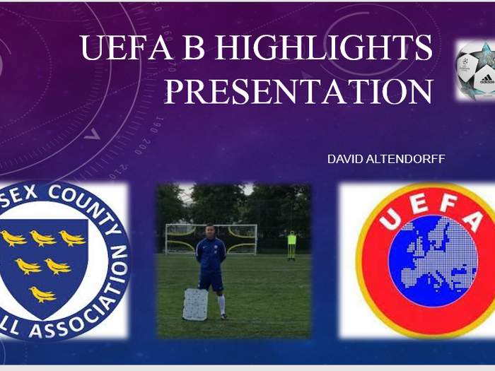 UEFA B Licence Project | Teaching Resources