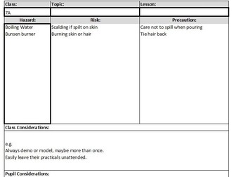 Risk Assessment Template