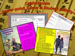 Confucianism: ~Power-point, Game & Student Activity~