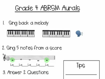 Grade 4 ABRSM Aural Worksheet