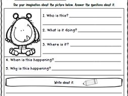 Write About It using Who What When Where and Why