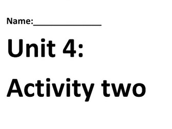 Unit 4 Enquiries into Research in Health and Social Care - Activity 2 January 2023 preparation