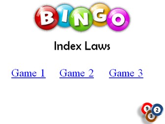 BINGO: Index Laws