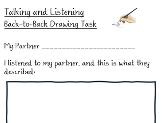 Talking and Listening Back-to-Back Drawing Task