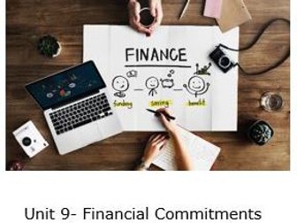 Btec L1 Personal Growth - U9 - Financial commitments