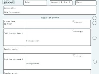 Individual Lesson Plan Proforma