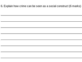 WJEC Criminology - Unit 2 assessment booklet