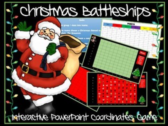 Christmas Maths Coordinates Game