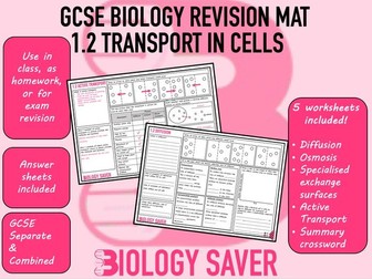 GCSE Biology Revision Mats - 1.2 Transport in Cells