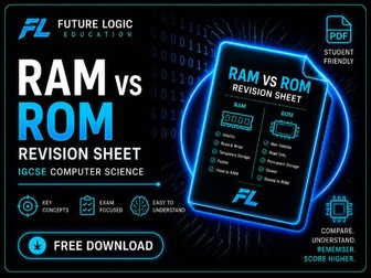 IGCSE CS (0478) RAM vs ROM Revision Sheet