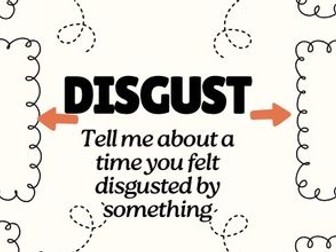 Worksheet around the emotion disgust