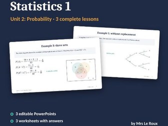 S1 Unit 2: Probability (Edexcel IAL)