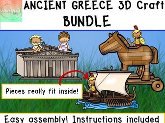 Ancient Greece Easy Printable 3D Craft