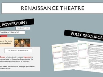 Elizabethan Theatre Context Lesson