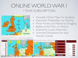 World War I Online Simulation Activity Platform