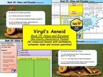 Virgil’s Aeneid Book IX: Nisus and Euryalus (4x Lessons) [New OCR A-Level: ‘The World of the Hero']