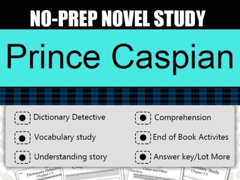 Prince Caspian Novel Study-Complete Guided Novel Study.