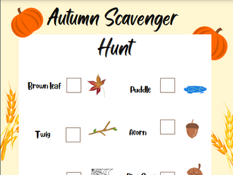 Autumn Scavenger Hunt