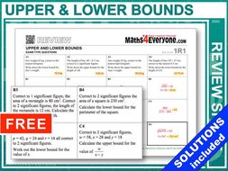 Upper and Lower Bounds (GCSE Revision)