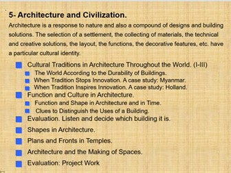 Architecture 5: Architecture and Civilization.