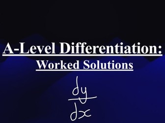 Differentiation Pearson Edexcel A-Level Mathematics: Worked