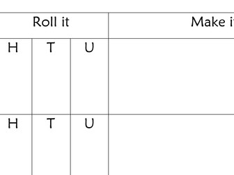 Roll It, Make It, Expand It Place Value Game